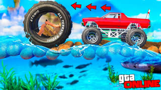 GTA 5 - КАК ДАЛЕКО СМОЖЕТ МАШИНА КОЛЕСО ПРОЕХАТЬ МОСТ ИЗ БРЕВЕН В ГТА 5 ОНЛАЙН - ЭКСПЕРИМЕНТЫ В ГТА 5 ОНЛАЙН