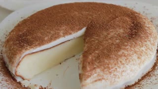 Творожный пудинг или запеканка с воздушным кремом (без муки).